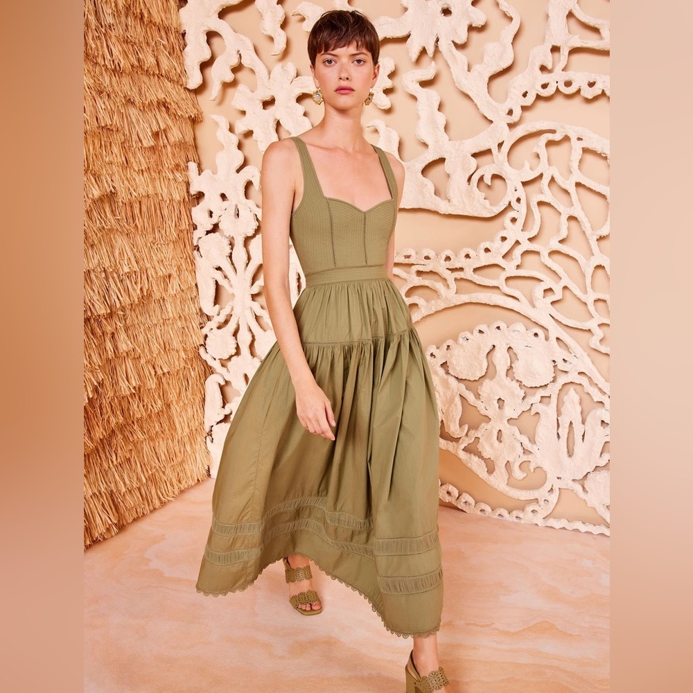 NWT Ulla Johnson Isadora Dress / Lichen / 6